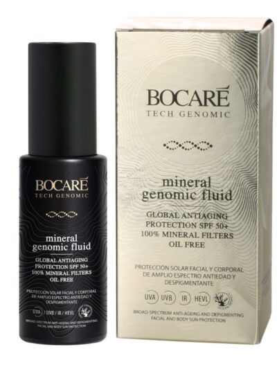 MINERAL GENOMIC FLUID Global antiaging protection SPF50+ TRANSPARENT